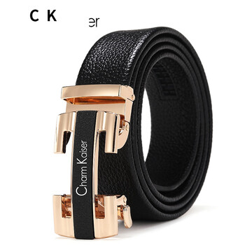 年轻人休闲裤带男士自动扣皮带01 ck-b-ms01金色 110cm【图片 价格