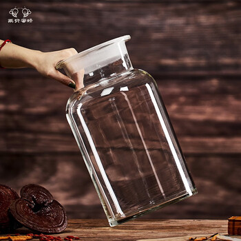 两只蜜蜂泡酒玻璃瓶带龙头家用高档密封罐加厚泡酒瓶专用酒瓶存酒坛