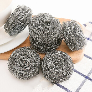 清洁钢丝球刷锅洗碗清洁球不锈钢丝球去油污抛光锅刷 大号钢丝球 10个