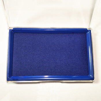 干印台印油红色蓝色黑色一组金国信八千代(yachiyo) 一个方形蓝色印台