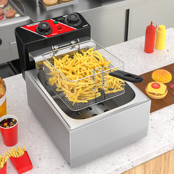 志高电炸炉商用电炸锅油炸锅大容量小吃串串油炸机鸡柳薯条油条单缸定