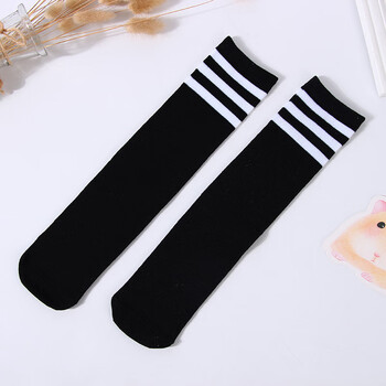 昕月琪儿童长筒袜春夏款白色学生足球袜学院过膝袜子男童女童表演中筒