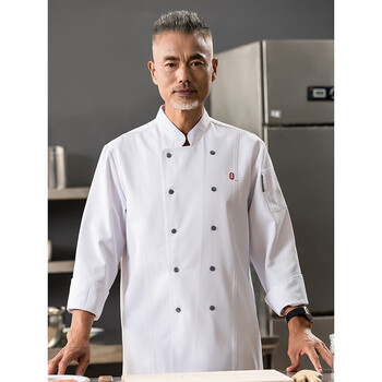 芬格顿fengedun高档米其林厨师服厨师长高级工作服长袖饭店西餐厅食堂