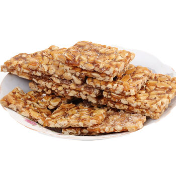 唐山特产常各庄高连喜花生糖板花生酥花生板一斤装传统手工制小吃 500