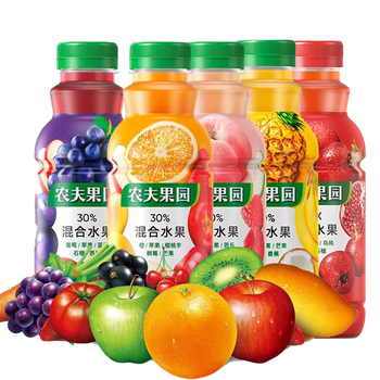 农夫山泉农夫果园混合果蔬汁饮料桃子葡萄味番茄汁草莓胡萝卜橙汁菠芒