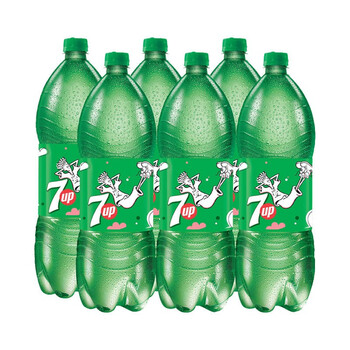 百事可乐2升美年达七喜原味树莓2l装碳酸饮料可乐型汽水饮品 七喜2l*6
