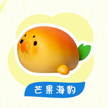 叮咚鹿水果精灵第二弹盲盒弹系列可爱动物蔬菜公仔礼物潮玩具 芒果