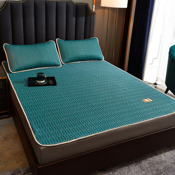 夏天床垫专用凉垫夏季冰丝乳胶床垫软垫薄款可水洗折叠纯色夏天凉感床