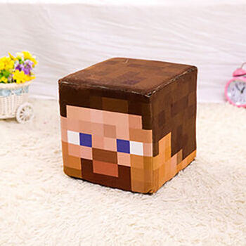 凯蒂奥minecraft我的世界苦力怕史蒂夫tnt创意毛绒玩具公仔抱枕动漫