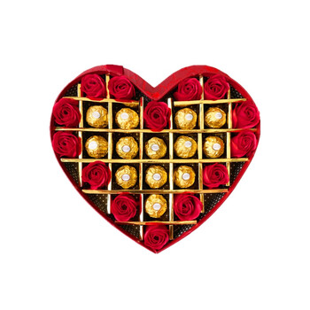 520礼物送女友】巧克力礼盒装心形男女朋友生日礼物表白恋人520情人节