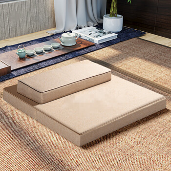 铺垫打坐打坐垫禅修垫蒲团跪拜垫静坐冥想拜佛垫家用加厚折叠布艺椰棕