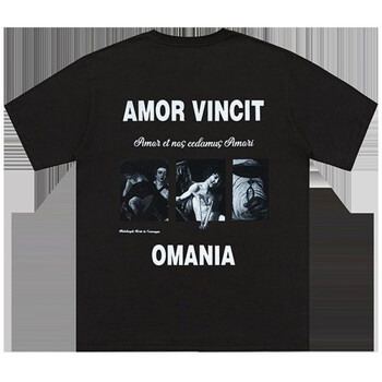 airway天使油画短袖美式街头国潮夏季简约印花宽松男女