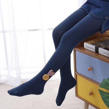 馨颂女童连裤袜春秋宝宝打底裤袜儿童舞蹈袜小兔蓝色s13岁