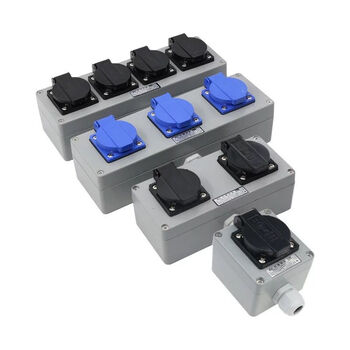 工业防爆插座 国标防爆五孔插座220v 10a明装暗装 防尘插座86型 10a