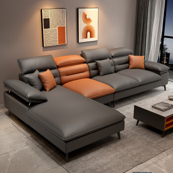 沙发 客厅家用 新款科技布沙发简约现代轻奢客厅家具转角l形大小户型