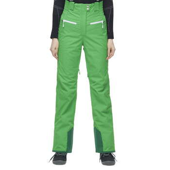 Running river奔流 女透气保暖修身双板专业款滑雪裤O6452 绿色566 XL/42