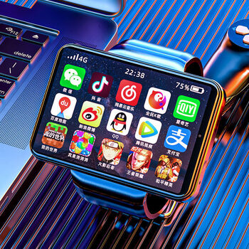 虔生缘可玩游戏智能手表大屏幕智能手表黑科技成年男士插卡4g可炒股