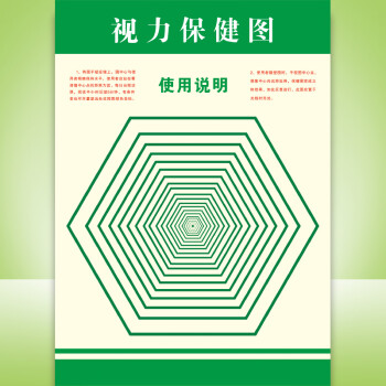 夢傾城遠視圖眼肌運動訓練牆貼散光恢復圖增視圖遠眺圖兒童視力矯正表