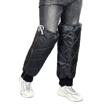 电动摩托车护膝冬季保暖骑车骑行防寒护腿加绒加厚挡风防风男女士牛津