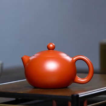 名家纯全手工宜兴紫砂壶 小品壶小容量茶壶茶具 199孔朱泥西施壶