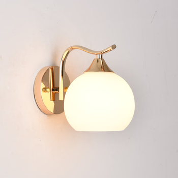 欧普壁灯卧室床头灯具创意简约现代led客厅电视背景墙过道楼梯 07-1金