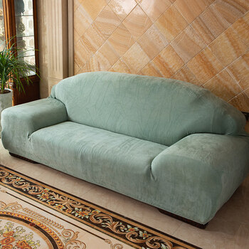 老式皮沙发套罩毛绒弹力沙发套罩一二三组合包套老式加厚懒人沙发垫套