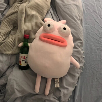 俏娟搞怪香肠嘴兔子毛绒公仔丑萌玩偶大嘴抱枕睡觉送男女友生日礼物