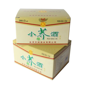 小乔酒云南小荞酒口杯酒45ml12杯42度苦荞酒白酒中烧小荞酒整件2件24