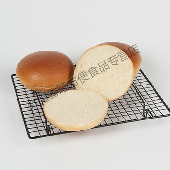 汉堡胚快餐店美式黄油汉堡面包半成品商用家用即食小吃茶餐厅 黄油
