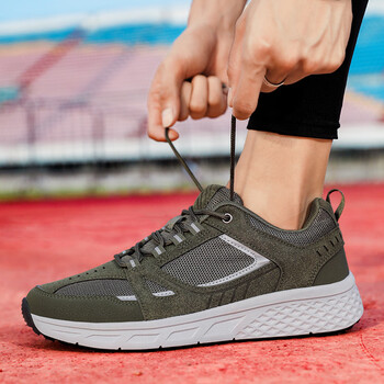 专用鞋男款运动跑步鞋减震官网马拉松体育生中考鞋军绿色官方授权39