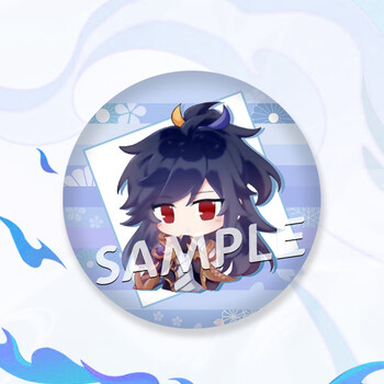 曼影王者荣耀同人周边q版胸针李白守约诸葛亮曜貂蝉细闪磨砂徽章定制