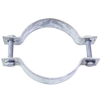普霖乐 扁铁钢带电线杆抱箍镀锌双面固定器水泥杆灯杆钢管柱子管卡子