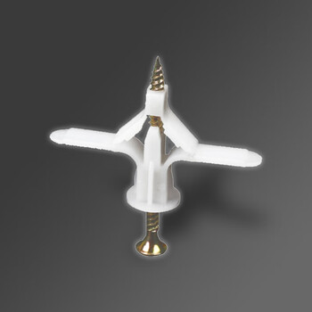 捷诺立(jnl) l10000 飞机胀管石膏板膨胀管塑料涨栓蝴蝶型自攻胀塞胶