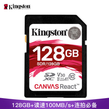 ʿ٣Kingston128GB 100MB/s U3 A1 V30 ڴ濨 SD 洢 ٰ 4KƷƵ 