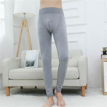 超薄秋裤男士无缝美体一片式贴身保暖裤单件打底裤浅灰体验装一条无品