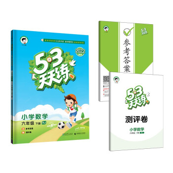 53天天练 小学数学 六年级下册 RJ 人教版 2022春季 含参考答案 赠测评卷_六年级学习资料