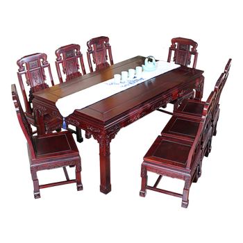 瑞进家具红木家具紫酸枝 花枝 学名 巴里黄檀 如意餐桌餐台西餐桌配八把椅子组合1 80m如意餐桌 图片价格品牌报价 京东