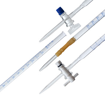 纳仕德 ws4005 酸碱式滴定管 四氟滴定管 实验室玻璃刻度滴定管 25ml