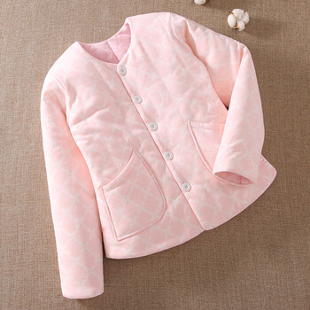 纯手工棉花贴身小棉袄冬季女士棉衣保暖内穿棉服奶奶 粉色碎花 s