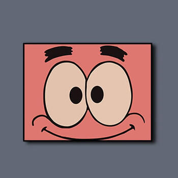 数字油画diy数字油画手工diy海绵宝宝派大星章鱼哥极简可爱填色丙烯