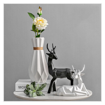 北欧风格装饰画麋鹿家居摆件客厅ins风餐厅文艺范小清新饰品创意 a