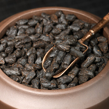 5折糯米香碎银子易武森林古树茶化石云南普洱熟茶散茶特级礼盒500g