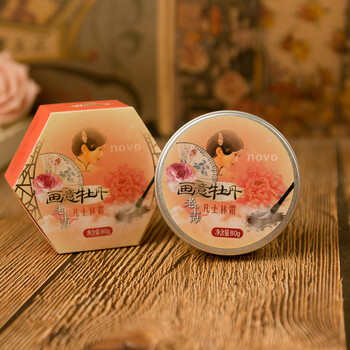 老上海雪花膏滋润补水男女人防冻防干裂润肤霜80g画意牡丹80g