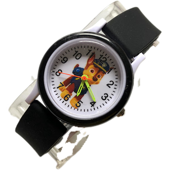 patrol)汪汪队立大功2023新款阿奇胶带手表 汪汪队男女孩指针卡通儿童