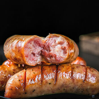 无淀粉火山石烤肠90纯猪肉地道肠台湾风味香肠正宗热狗肠纯猪肉黑椒
