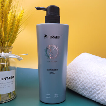 清爽蓬松头皮舒缓胶原蛋白懒人霜香味持久留香滋润柔顺洗发水500ml