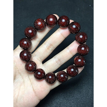 lostsoul印度小叶紫檀大满金星桶珠手串檀木老型珠男女木质佛珠手链12