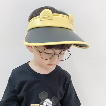 畅印儿童太阳帽子夏季男童防晒帽空顶帽宽檐潮遮阳帽可爱萌儿童空顶