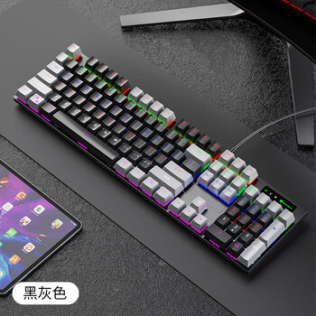 飞利浦(philips)飞利浦spk8401蒸汽朋克吃鸡电竞游戏黑色机械键盘青轴