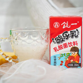 鑫铳一优酸乳酸乐乳牛奶肪整箱批发红枣味酸乐乳4盒装
